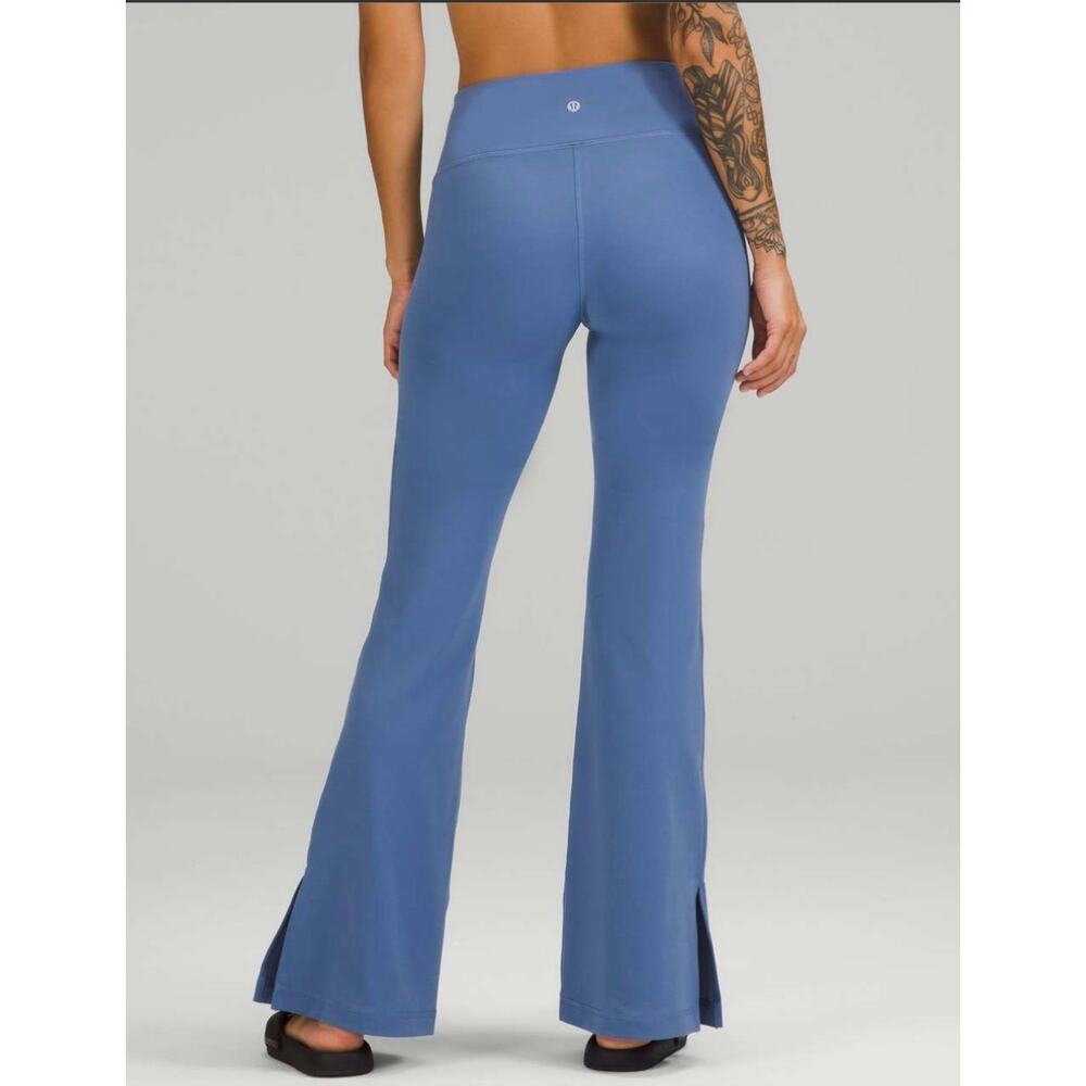 Lululemon Groove Super-High-Rise Split-Hem Flare Pant *Nulu Water Drop Size 12 - Picture 2 of 11